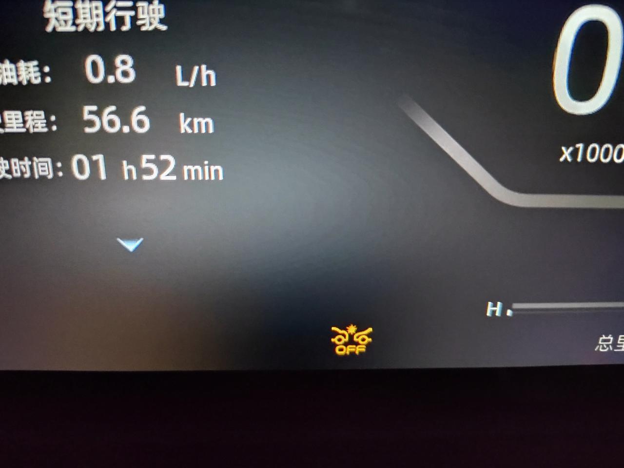 长安UNI-K 行驶途中突然出现这个标志，啥意思，老铁们