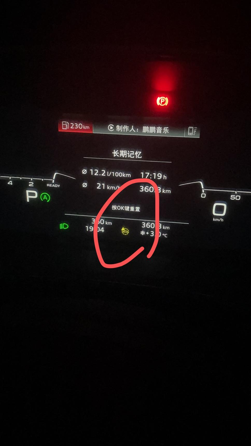 奥迪Q3 各位大佬！这个指示灯亮了是什么意思，是哪里出问题了嘛