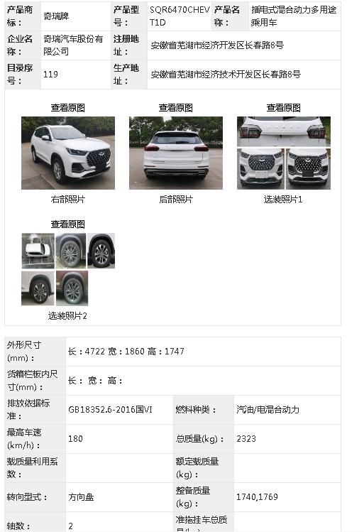 奇瑞瑞虎8 PLUS鲲鹏e+ 这俩混动 地盘有什么区别嘛