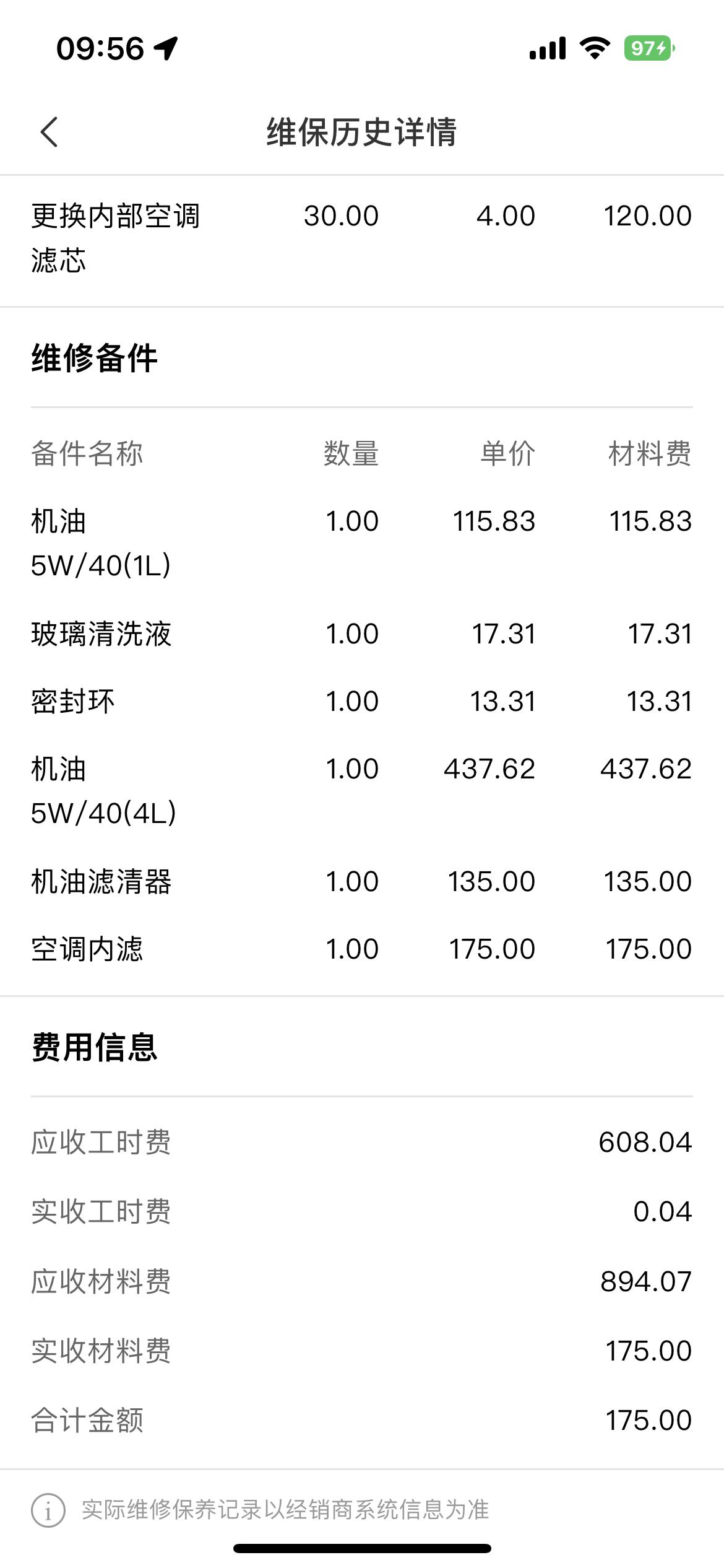 奥迪Q3 19年10月份的1.4T排量，现在已经23000公里了，在当地奥迪4s店保养4次了，每次都是换5w-40的机油