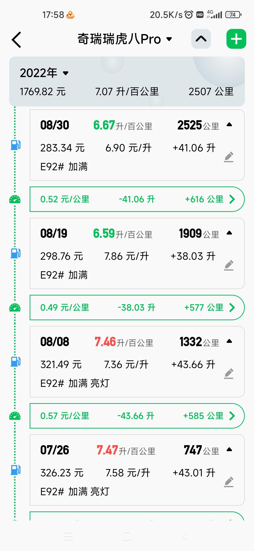 奇瑞瑞虎8 PRO 请问各位车友，这个叼毛车的续航是不是最多显示800公里，三箱油了续航都是显示800公里。今天加完油还