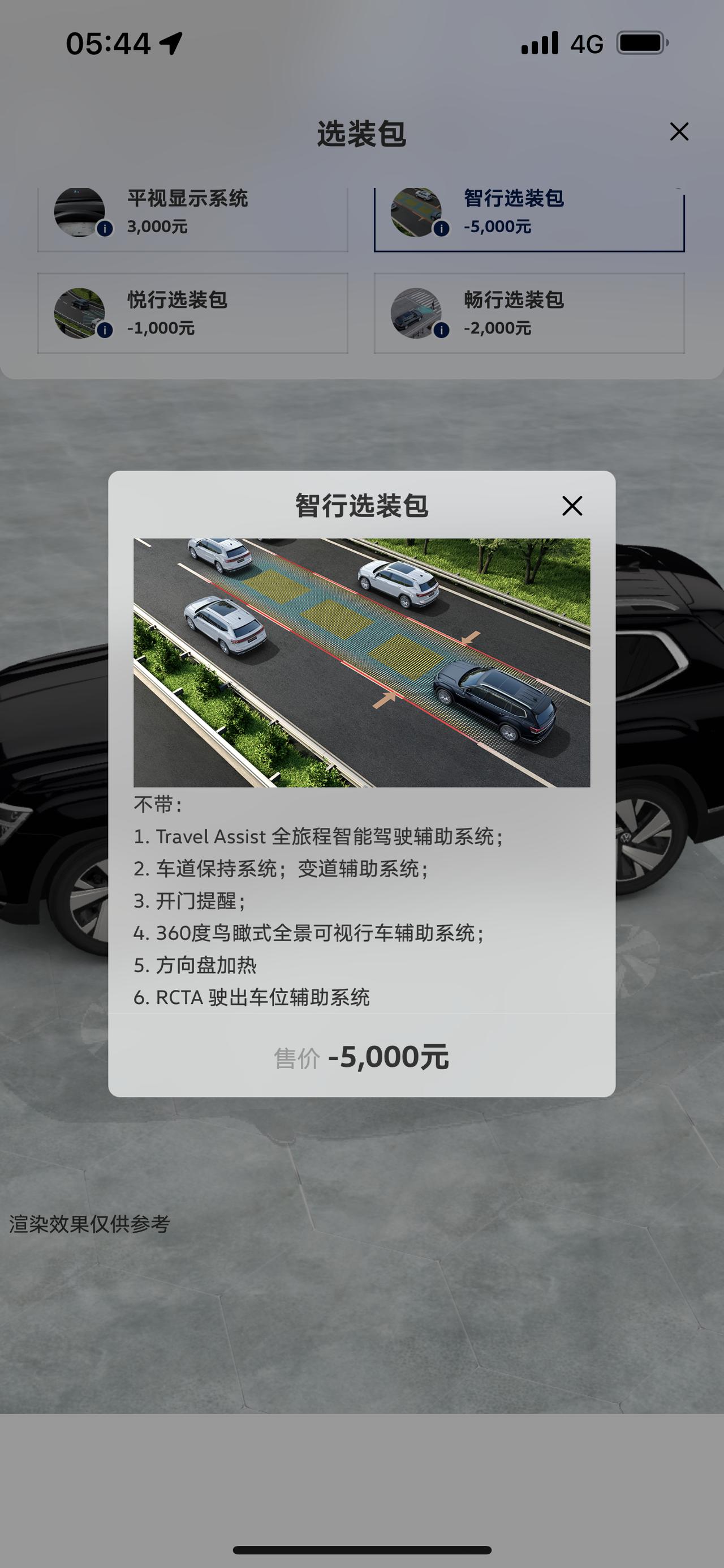 您好，最近定了辆途昂380尊崇豪华版22款的，销售说是减配的，减配了360全景和轮毂，其他功能都有，我想问一下，那这些辅