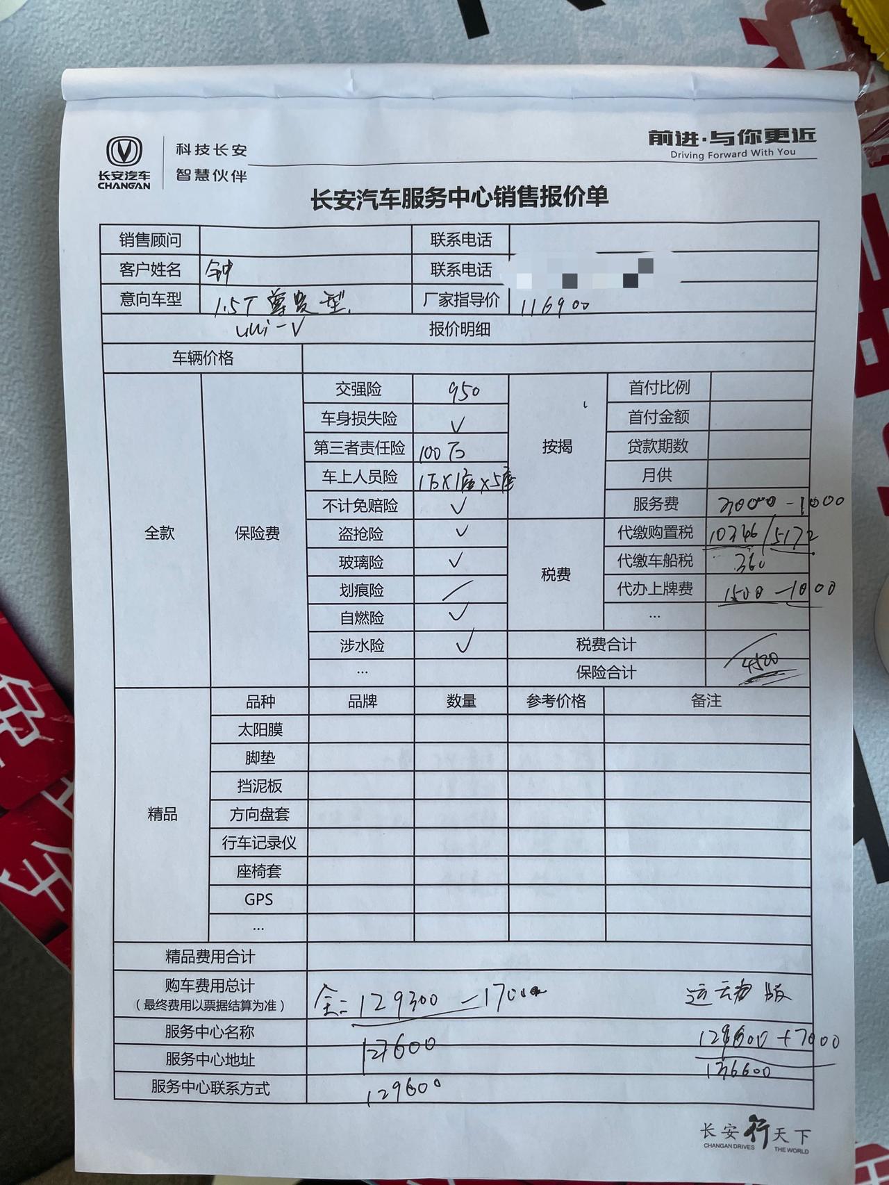 长安UNI-V univ1.5运动版，贷10万，这个落地价还能再低点吗？或者这个价划算吗？
