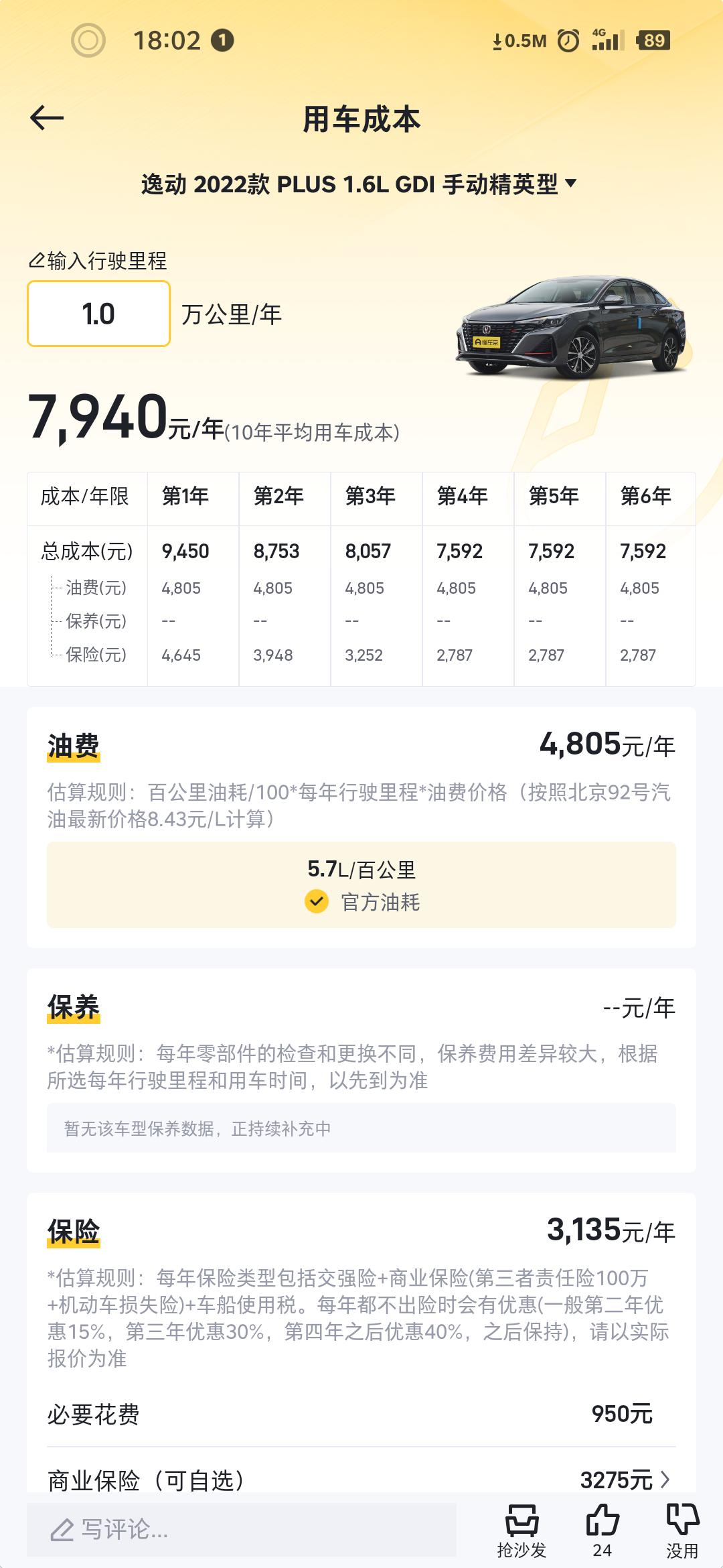 长安逸动 后期保养维护啥的居然比国产贵这么多，这是真的吗