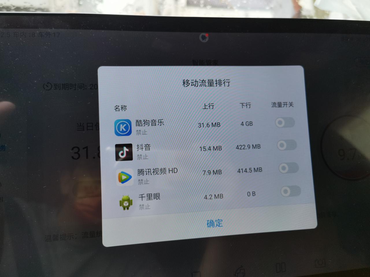 比亚迪汉DM dmi车机流量送的是每个月多少G的  我用了5个G没流量了  就平常听歌  流量没了才七天时间
