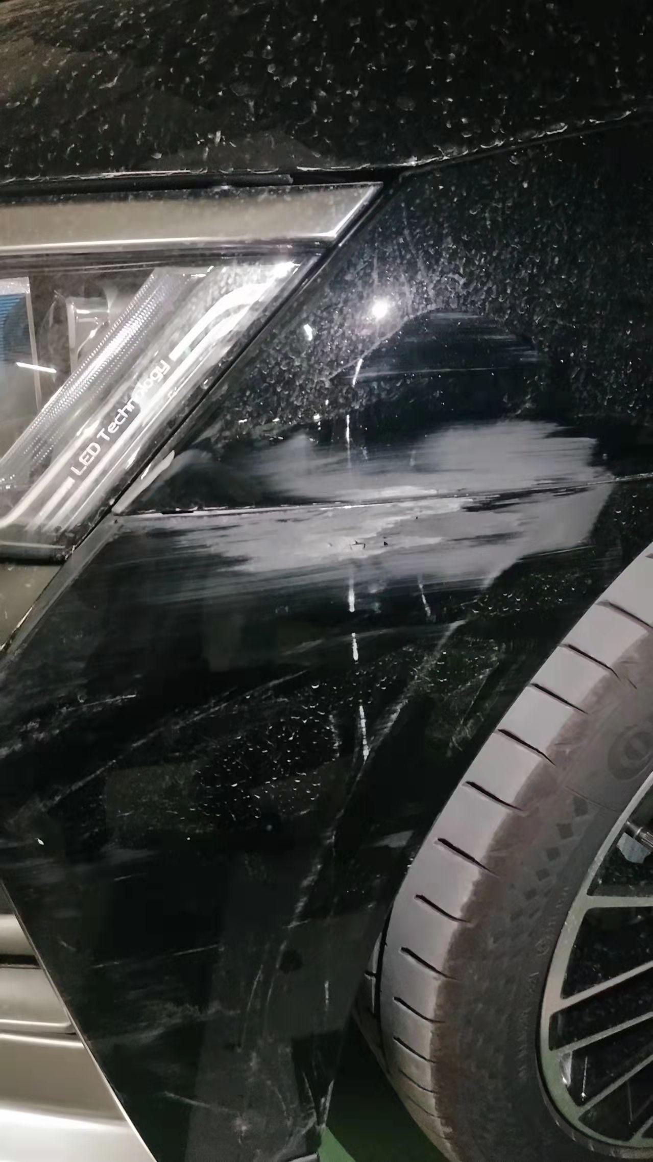 比亚迪汉DM 天津车友来！一起玩，车昨天刮了一下咋整自己擦了一下看不出来了