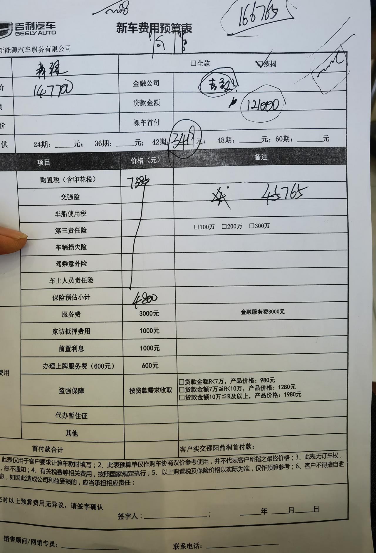 吉利星瑞 只此青绿 首付4.5W 全部落地16.4贵了吗。？？？