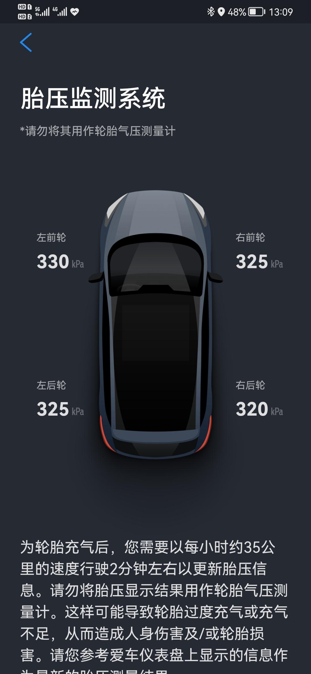 福特锐际 这是4S店保养后的胎压，320～330KPa是否也太高了？
