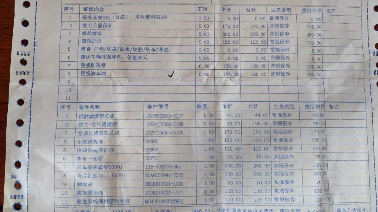逍客4万公里保养，好贵啊，这些项目有没有被坑了的？？