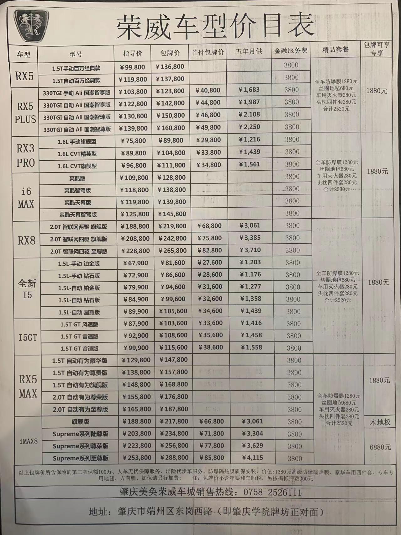 荣威i5 GT版可以砍多少