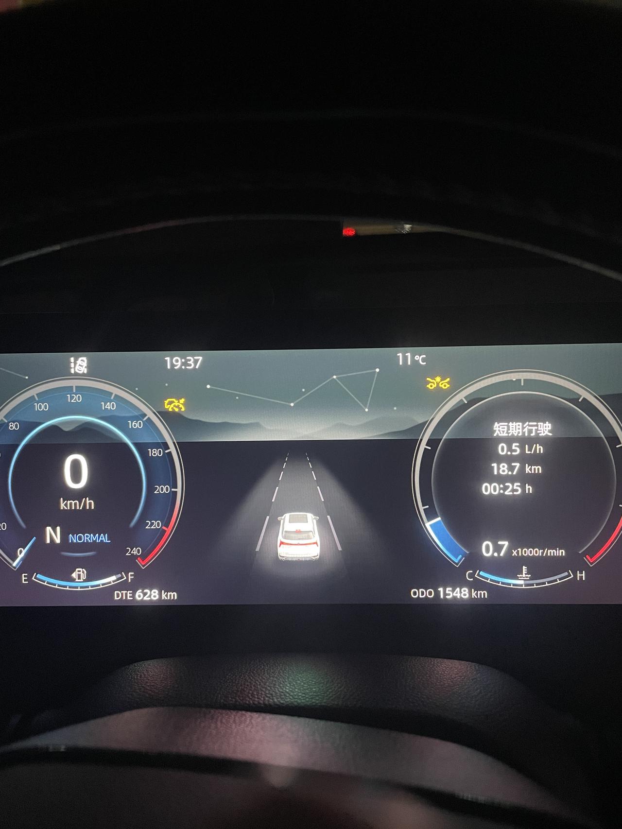 长安CS75 PLUS 今天仪表盘上出现这两个黄色的图标是什么意思？