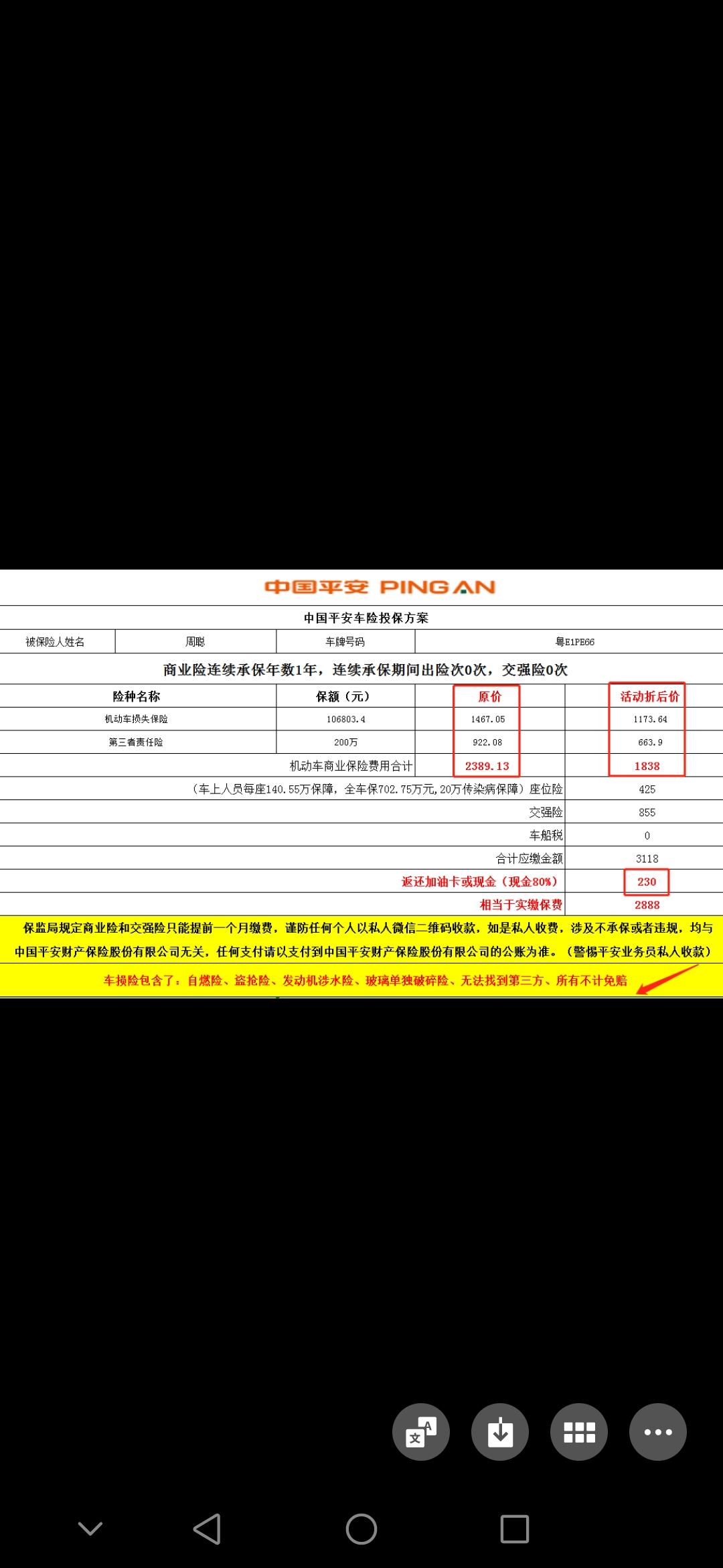 哈弗H6 车友们，你们续保多少钱呀？