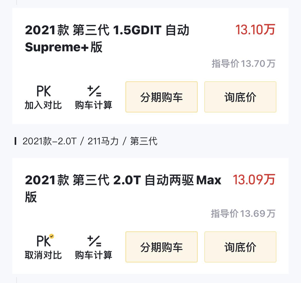 哈弗H6 1.5顶配和2.0丐版除了发动机有什么区别？