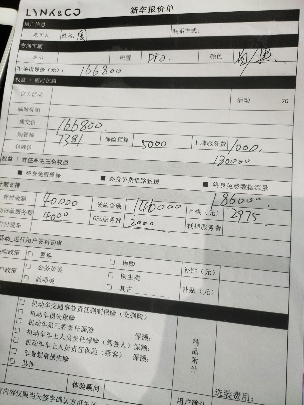 领克03 新款Pro这个价位还能砍不