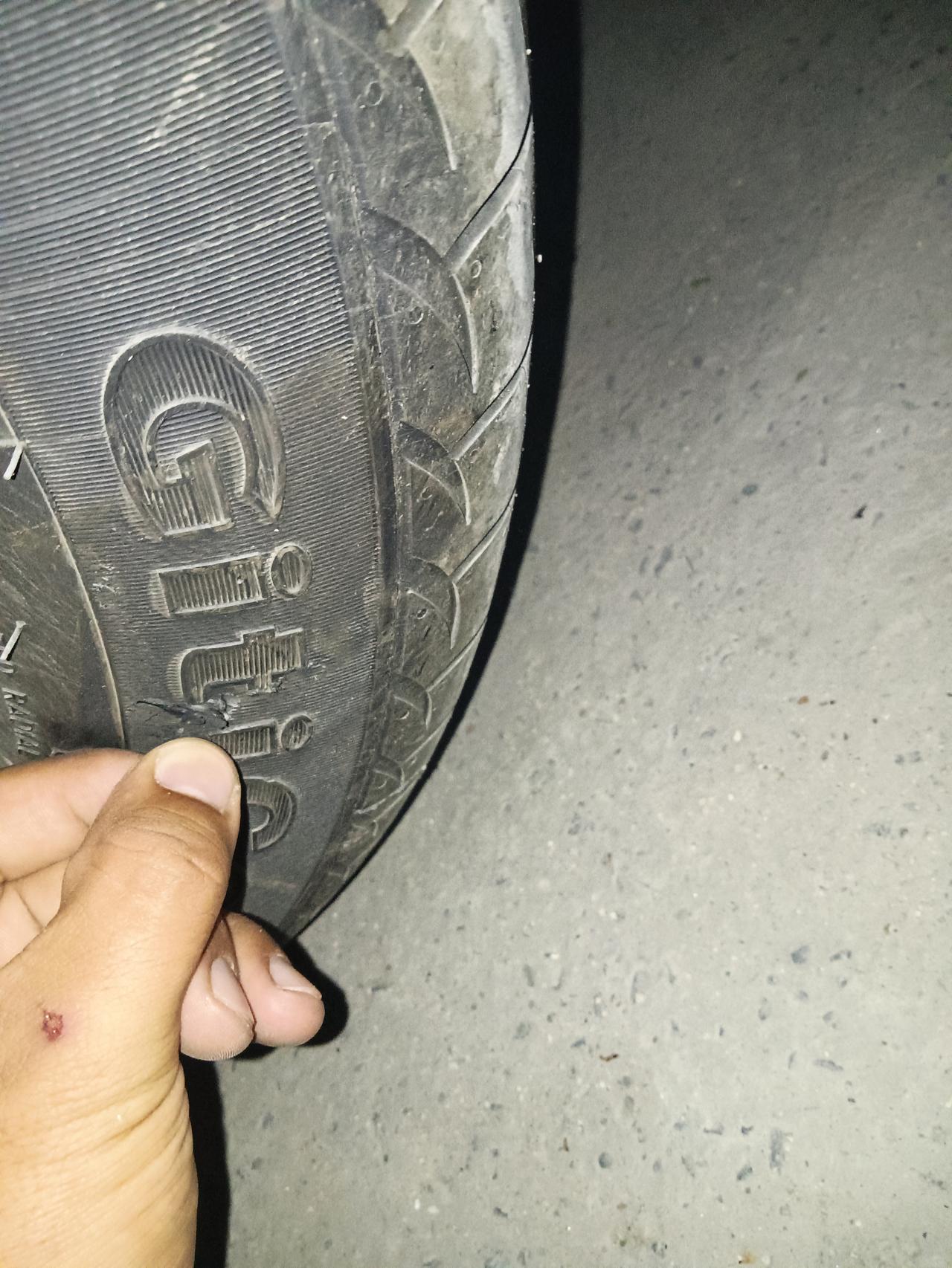 哈弗H6 各位大哥大姐们谁能帮我看看这跑高速安全吗，四天的新车跑了三百公里不到左后轮，二代国潮冠军