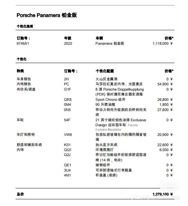 保时捷Panamera 预定铂金车主来报道，楼起。