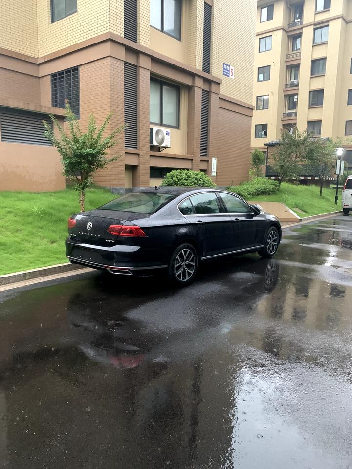 为什么刚买的迈腾感觉车漆不是很亮呀，是因为没洗吗，但是这几天一直在下雨呀，就算没洗也冲的差不多了吧