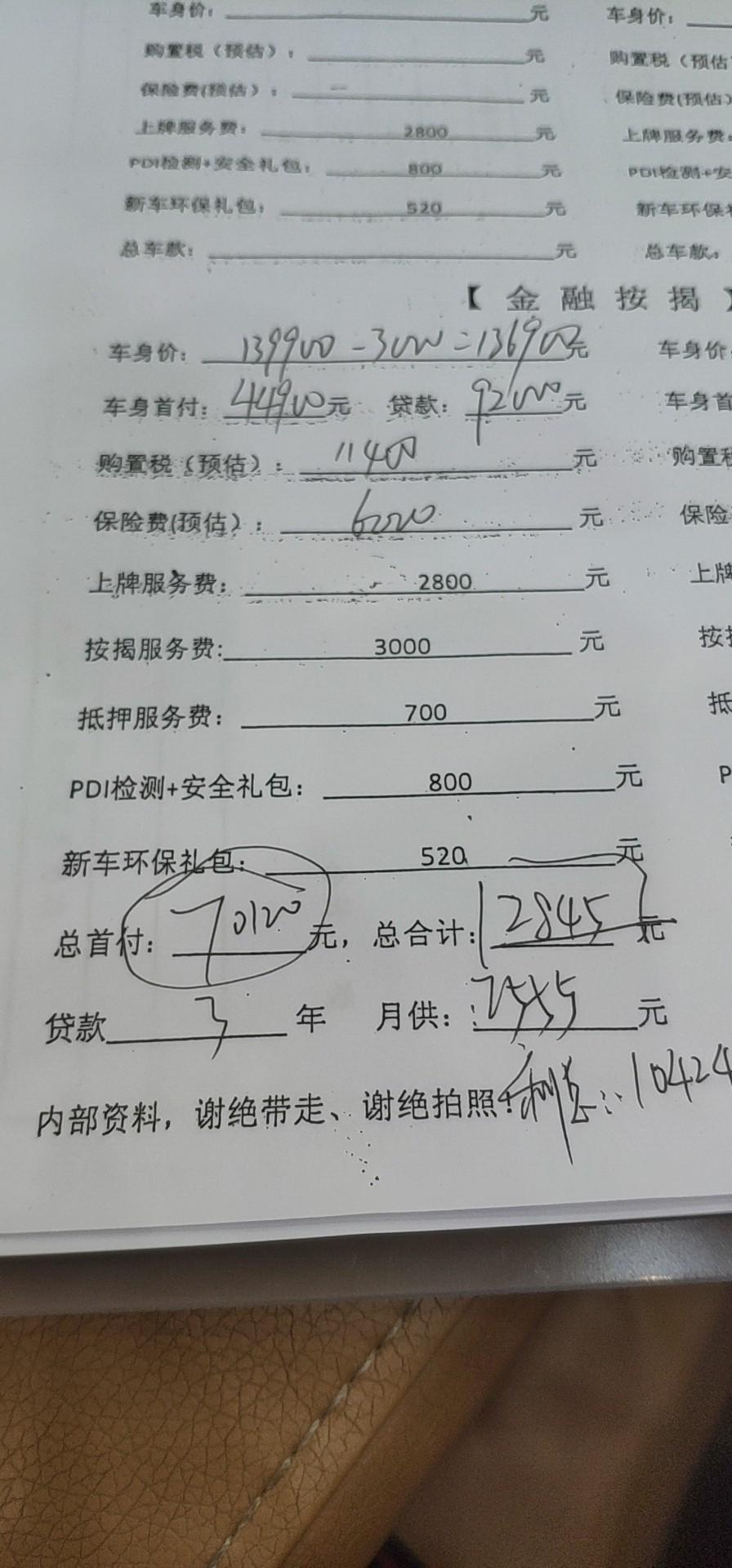 思域-贷款买车，首付百分之30，大神们看下那个地方还需要和4儿子店砍价