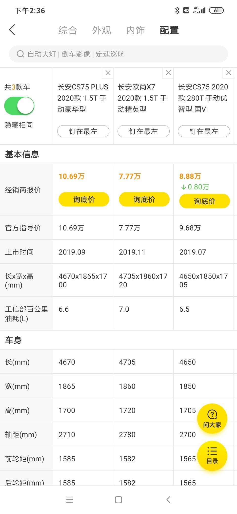 长安cs75 plus-那个合适家用