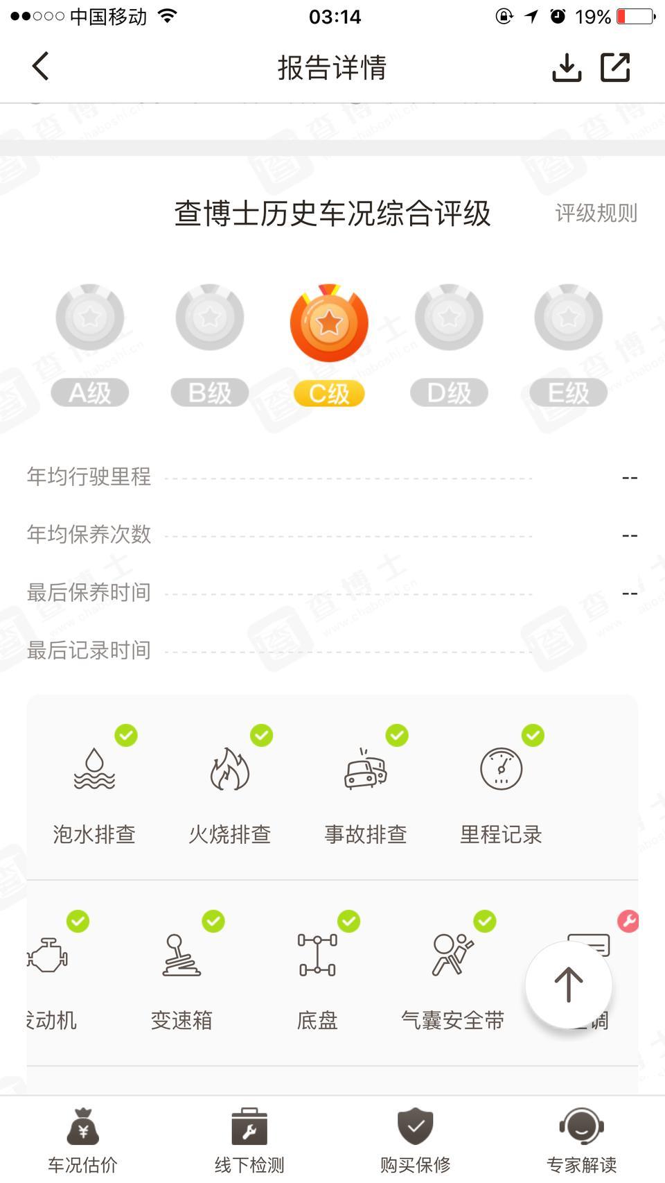 看了个11年2.4雅阁高配 车商开8.8 我拆胶条看出后面追过尾和前面小事故。交了5000定金。成交价格7.9万车子还要整备后保险杠 前保险杠和其他几个部位喷漆 中控显示坏的车商说去修。空调一般般 感觉不是很冻手那种 不过心懂了 由于第一台二手车。想着价格合适可以接受就交了押金。晚上回来家里用查博士查了下心凉了c级评分。这个钱去退应该基本上不可能了 换到满意也砍不了什么价格了。心疼。以下查博士图片。往大神指点下这个车问题大不大  感觉前车主开碰碰车的。应该买嘛 还是砍价。这么大第一次买车要给爸妈骂死。 本
