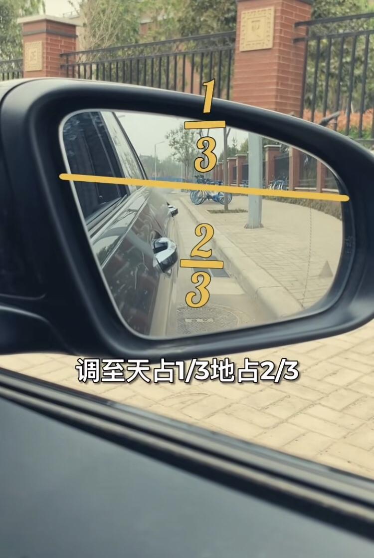 轩逸-后视镜这样调是最好的么？