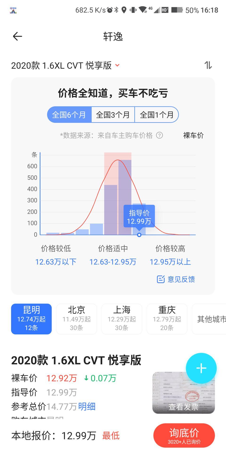 请问圈内各位大神，15万左右，考虑14代轩逸好一点还是别克君威好一点，小白贷款购车，请关照一下！多谢！