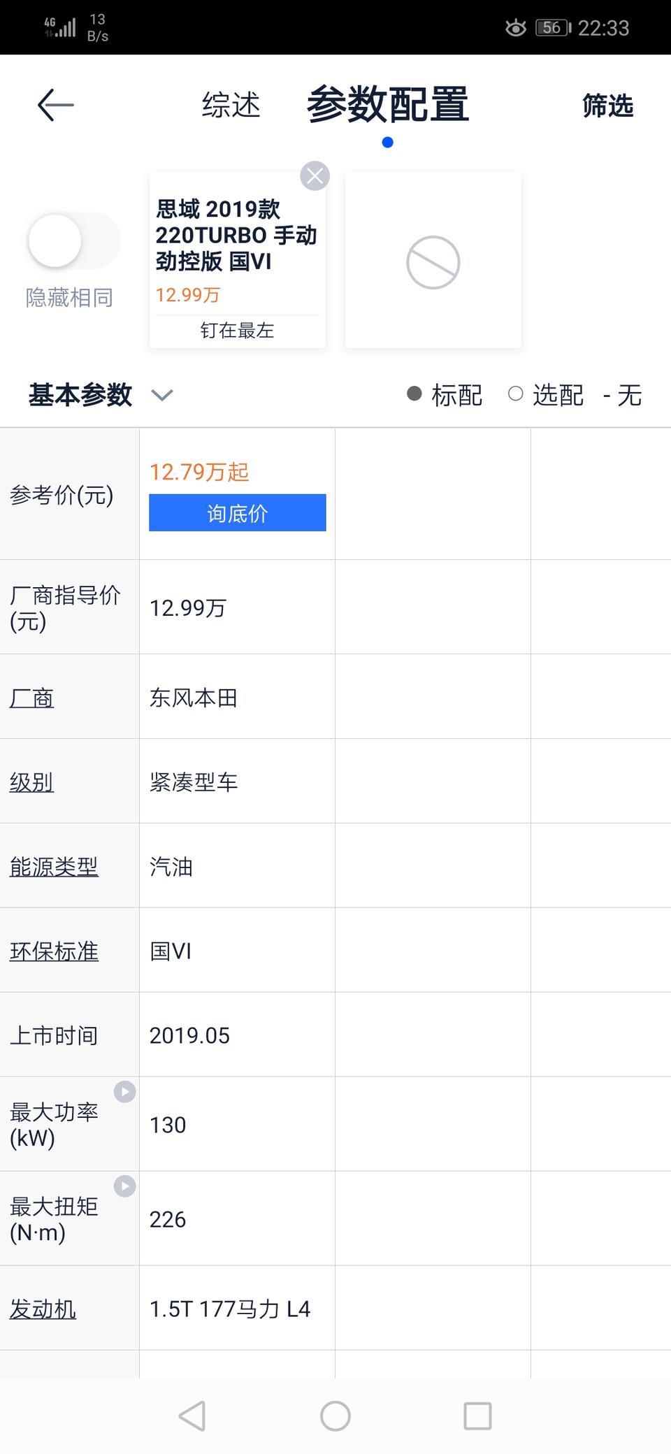思域-手动劲控版的1.5T分期落地价是多少？大概每期共多少钱呢！请问大哥大姐们？