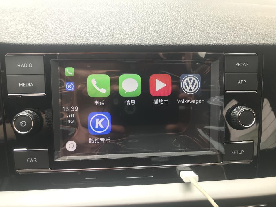 朗逸-18款1.5L自动舒适版，连接手机后只有上面这样，没有百度地图，