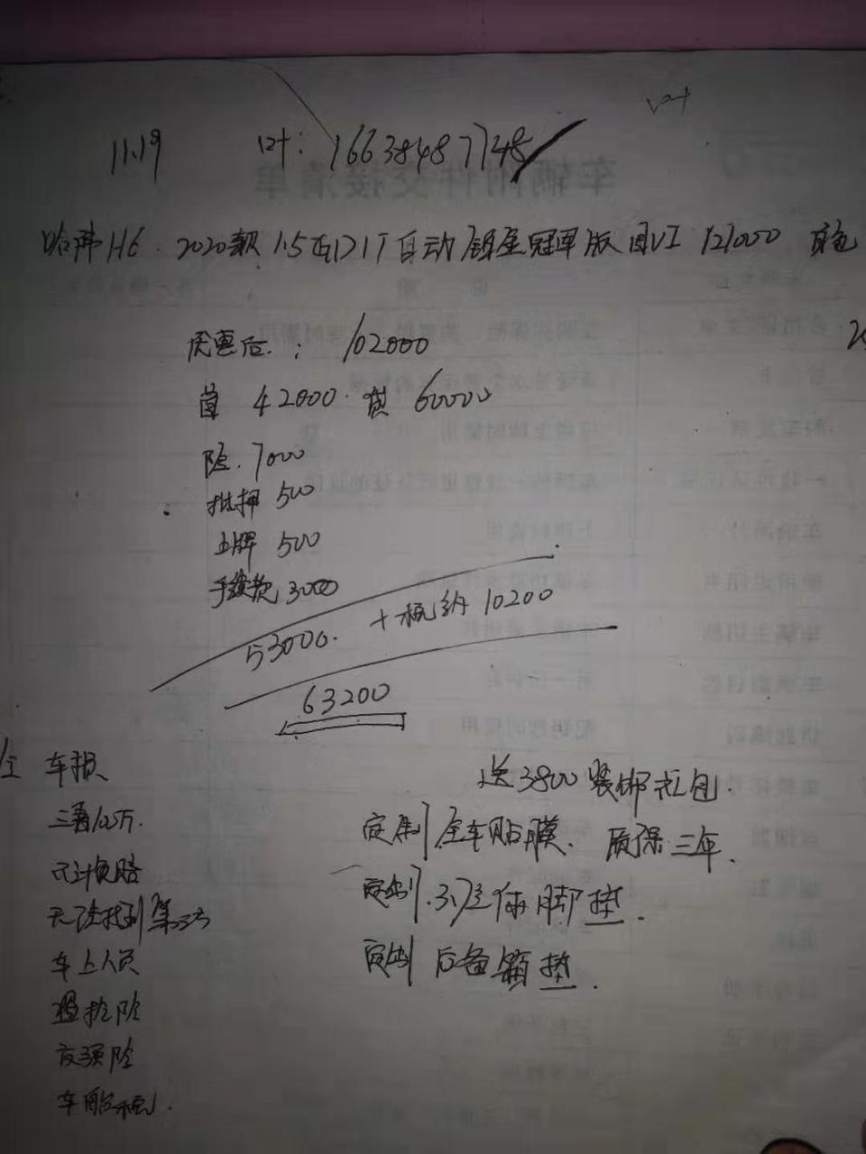 哈弗h6-在汽贸买，首付6万，货6万，但是比4S店便宜好多，这是怎么回事，老铁们，我跟她弄到最后6万块钱，气贸的车怎么样？