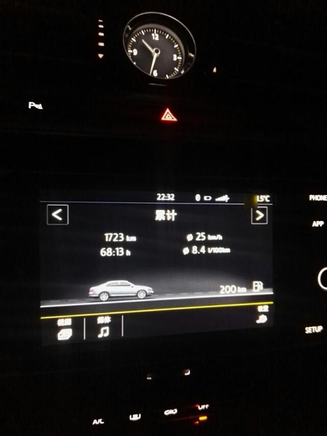 迈腾B8的平均油耗准么？感觉300块钱的油一下子没了????    我的车高速上显示能跑到6.5个油，市区8，9个。