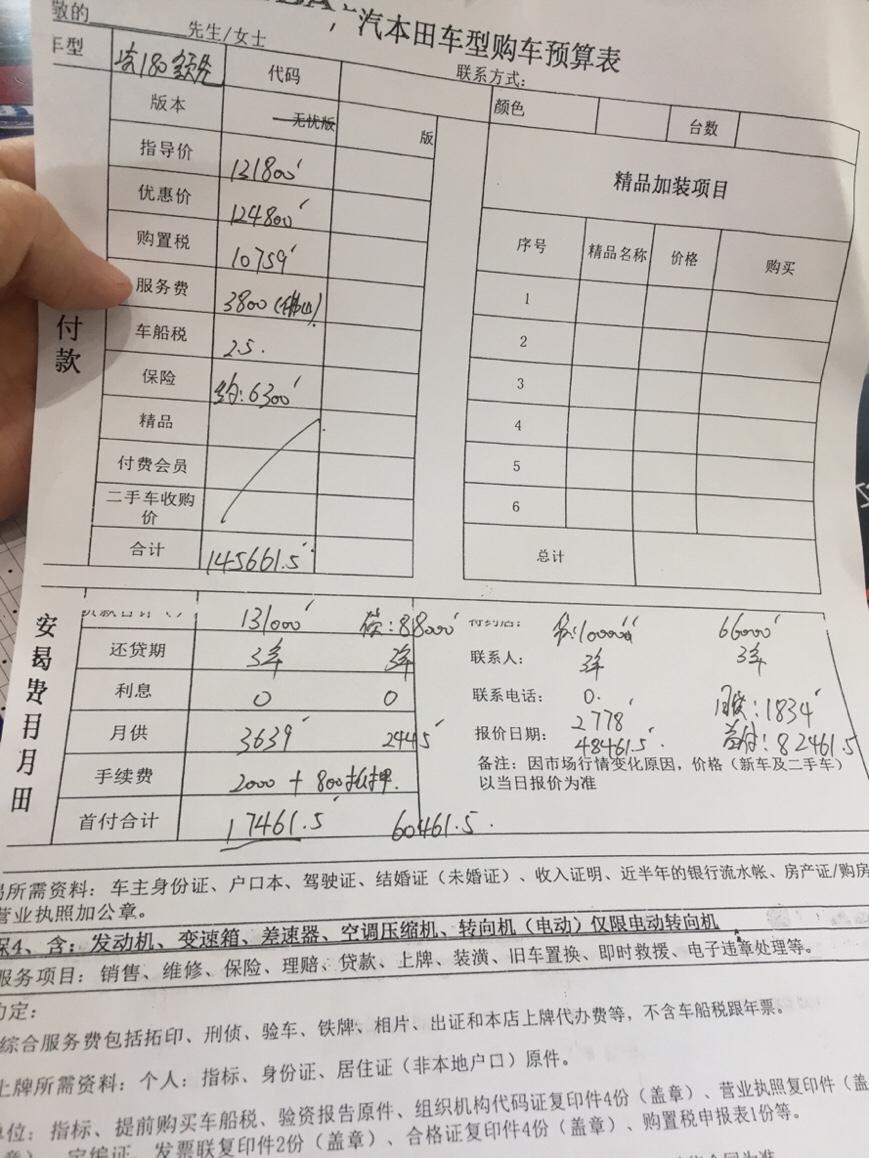 凌派-请问大家这个价格合理吗？贵不？