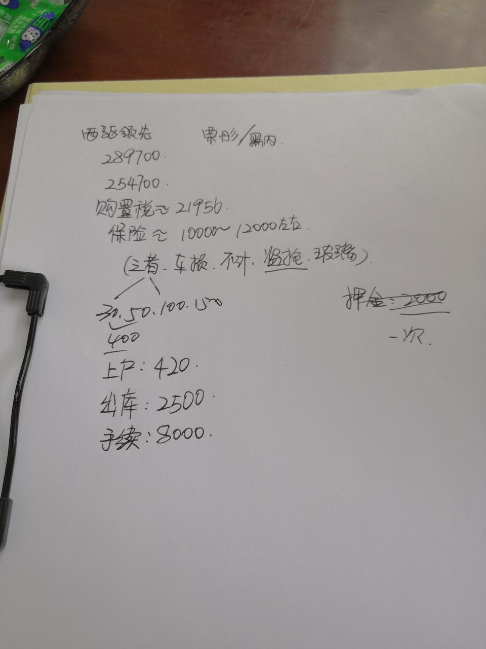 凯迪拉克xt4-今天刚看了两驱领先，现金优惠3.5w，购置税2.1w左右，其它的如图。麻烦各位车友帮忙分析下，这些价钱合理么？第一次买车 小白。感谢各位车友了。