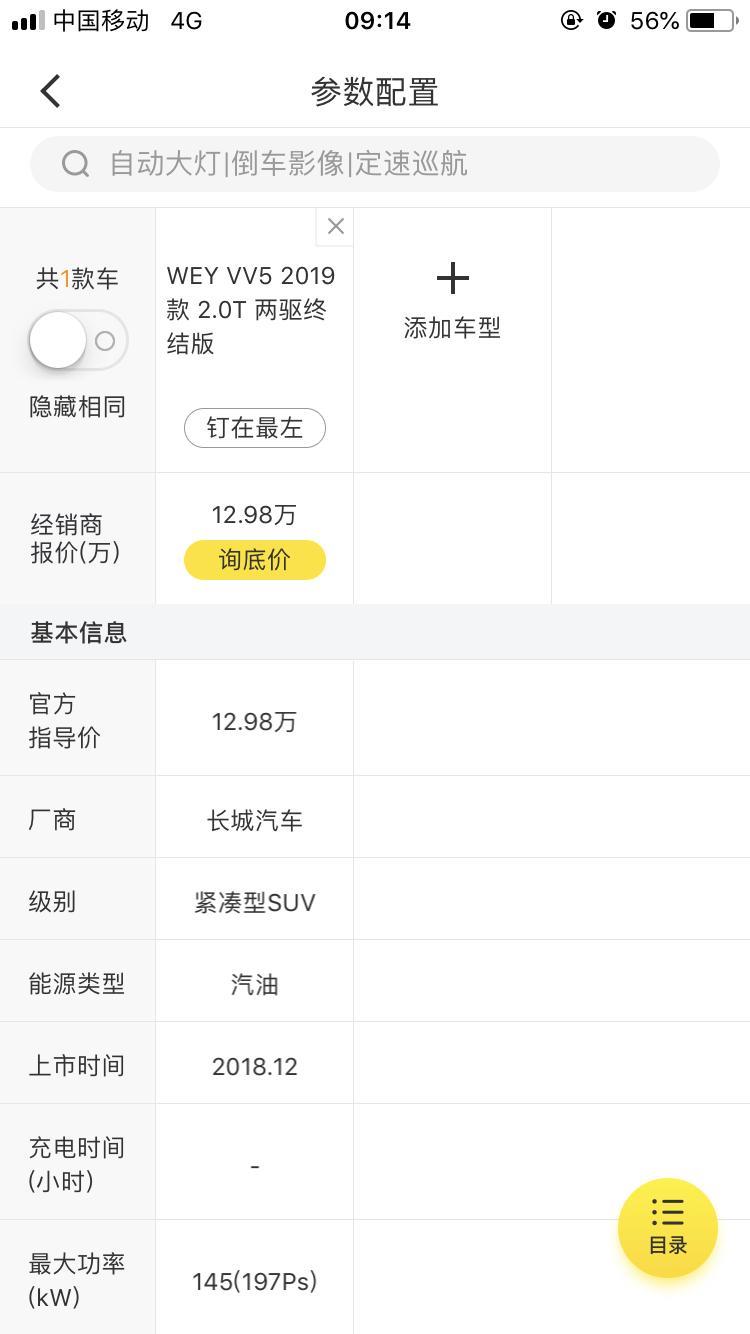wey vv5-非常喜欢VV5的外观，但是看了下价格还是最低价格的这个能勉强接受，这款应该算是最低配了，请教一下各位朋友这款车值得买吗？之前我是在考虑哈弗H6冠军版的