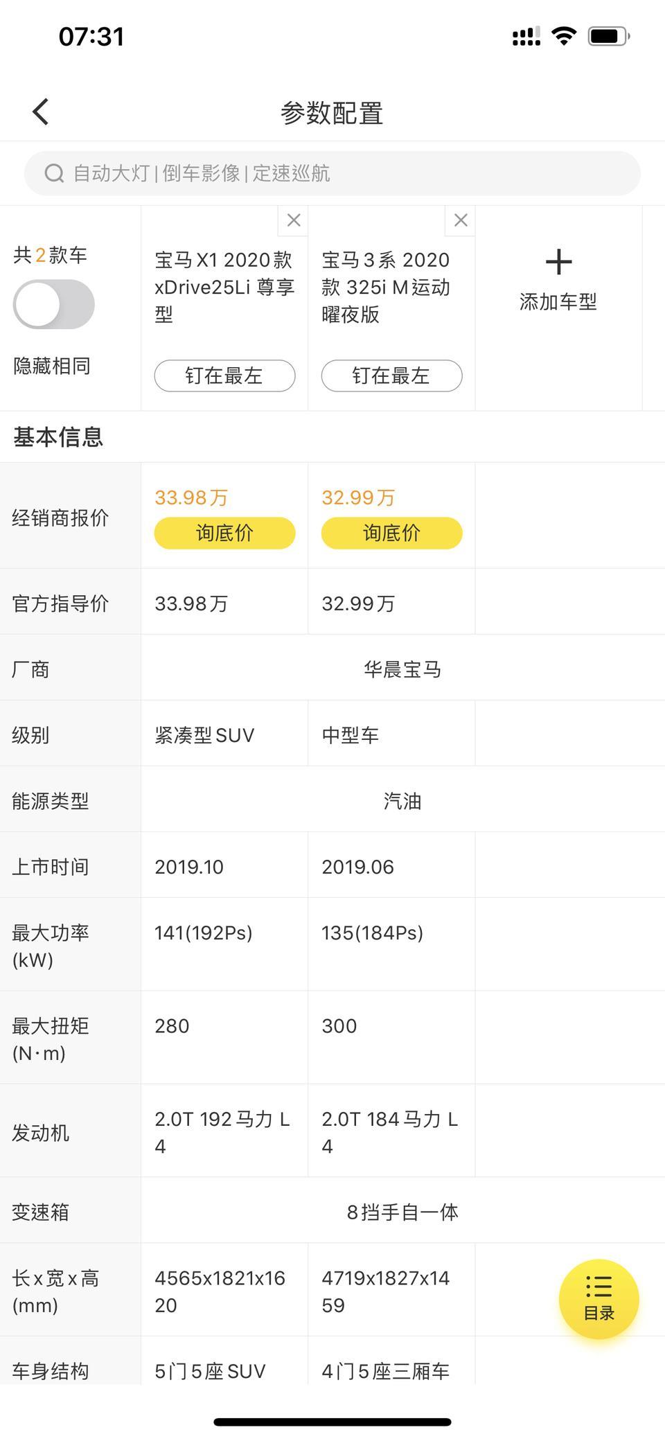 宝马x1-这两台你们会怎样決定？￼