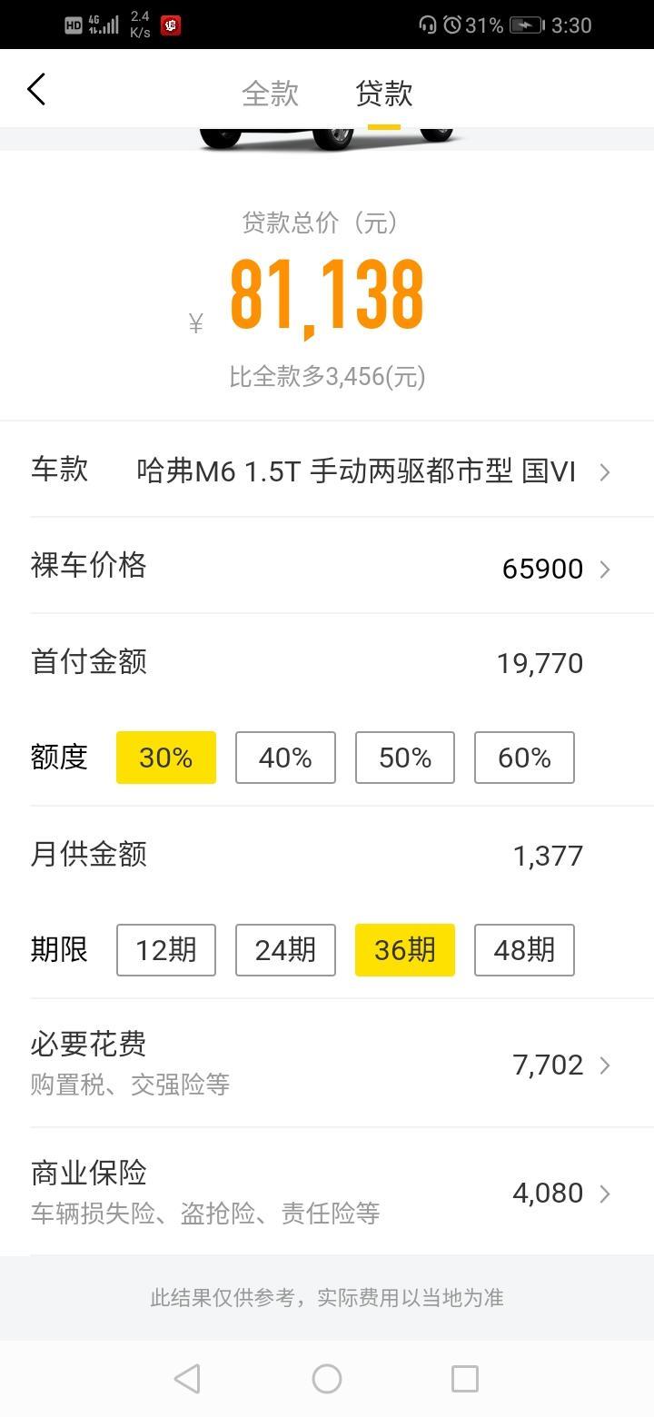 哈弗m6-分期是不是照这上面的这种？？