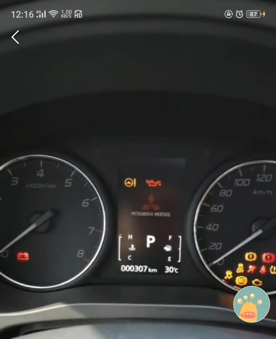欧蓝德-为啥我刚启动车的时候方向盘故障灯会亮 完全着车之后又没有了，请问这是什么问题呢？求各位车友解答
