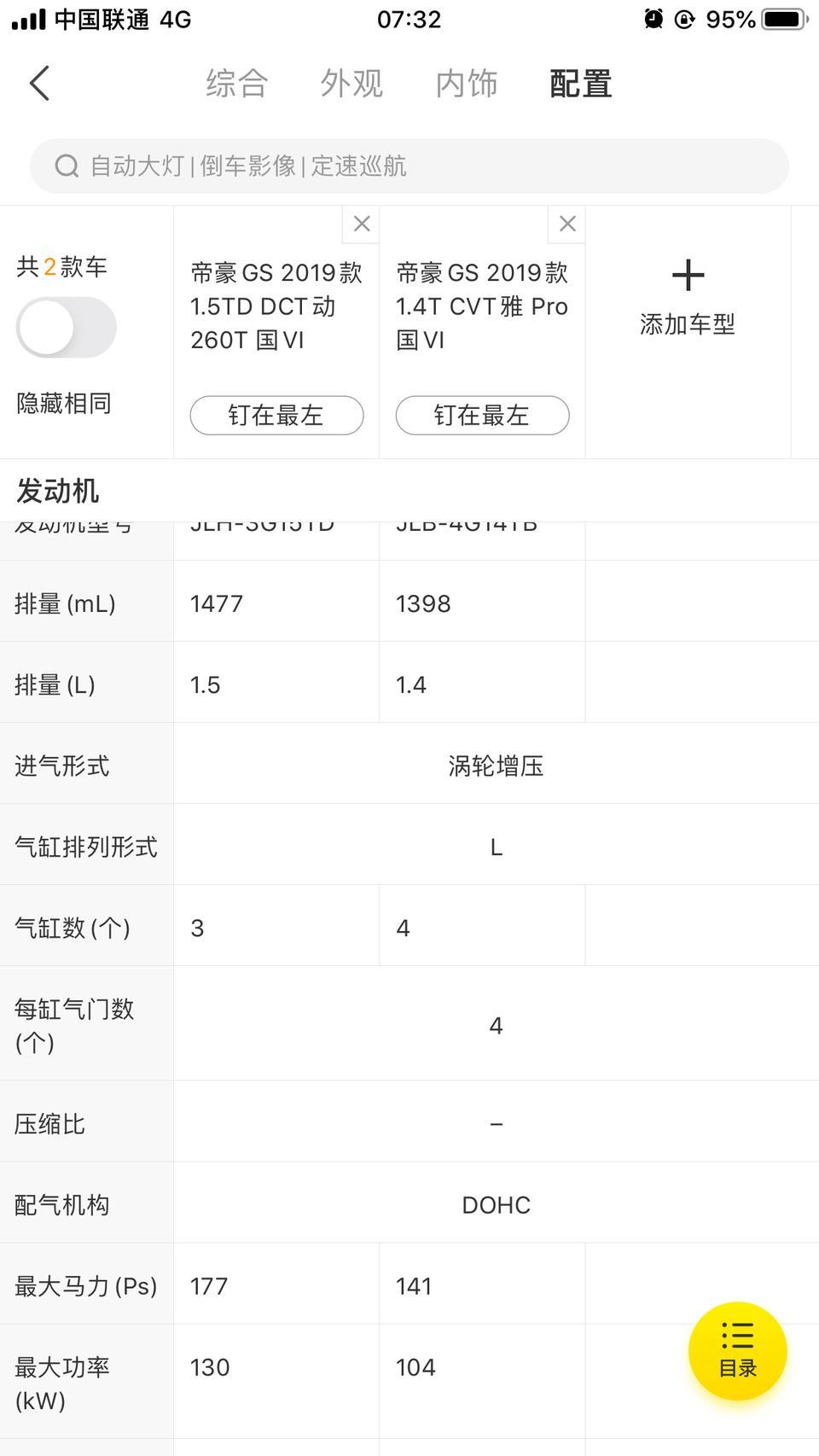 帝豪gs-老司机们，这两款车哪款好点？一个三缸，一个四缸，但是我喜欢三缸那个电子档杆，他们又说三缸车不行，有点犹豫，所以想听听车友们的意见