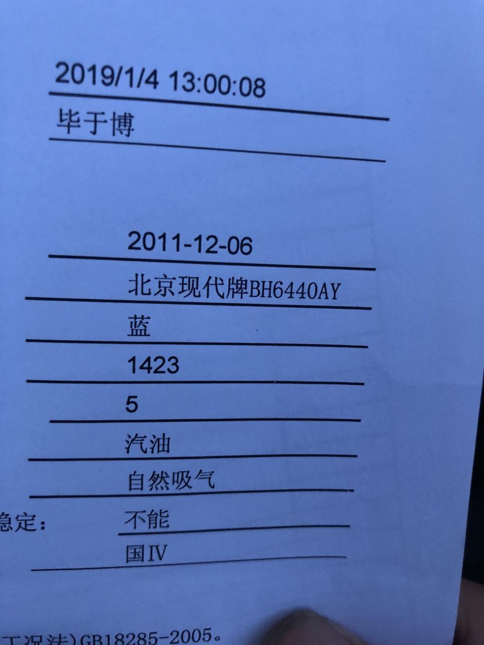 北京现代ix35 bh6640ay这串编码是什么意思，求大神指教