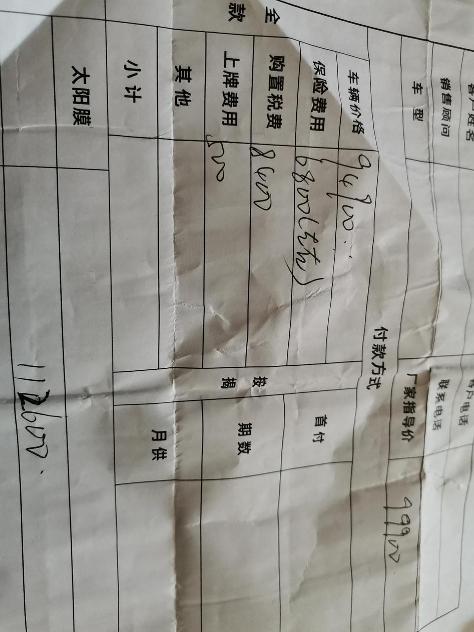 长安cs35 plus-各位大哥！今天去看了看蓝鲸版中配的帮我看看这个价怎么样