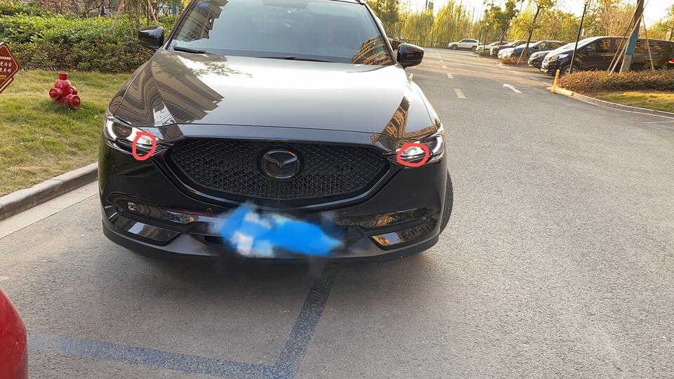 马自达cx-5-日行灯的这两个小灯有什么办法弄瞎