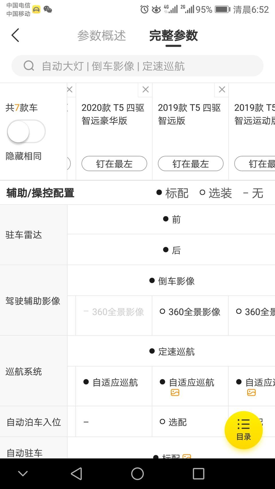 沃尔沃xc60-谁能给我解释一下，20款为什么不能选装360和自动泊车，而19款可以？？？这看上去太狗血了！