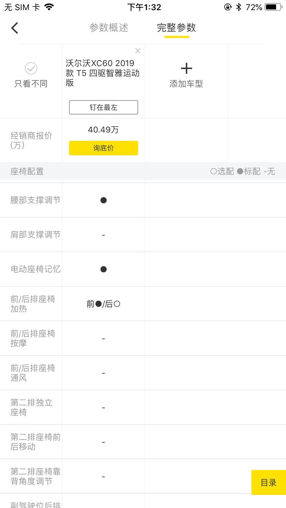 沃尔沃xc60 2019智雅运动版的选装都要多少钱啊