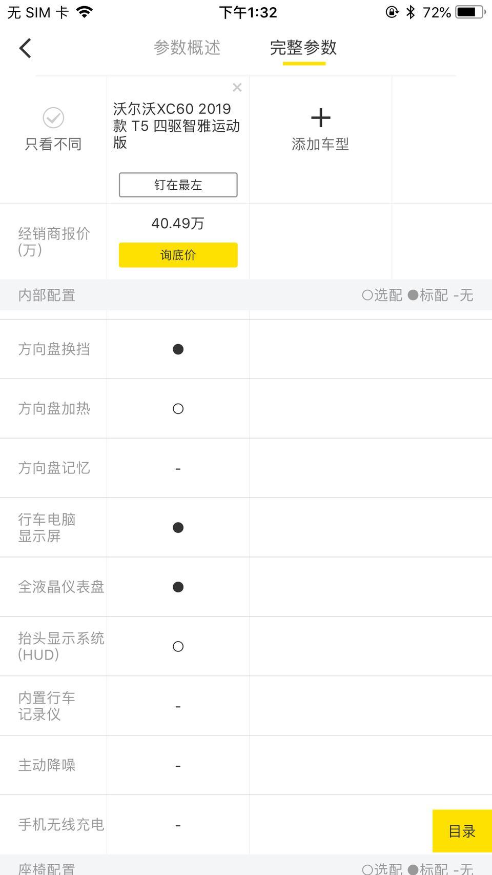 沃尔沃xc60 2019智雅运动版的选装都要多少钱啊