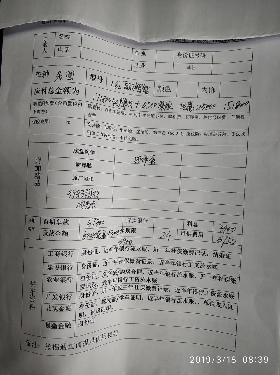 名图1.8L自动智能型151800落地是不是偏贵了。包含裸车，购置税，保险，上牌，按揭手续费用。送了一点杂七杂八的东西求买过车的朋友指点一下