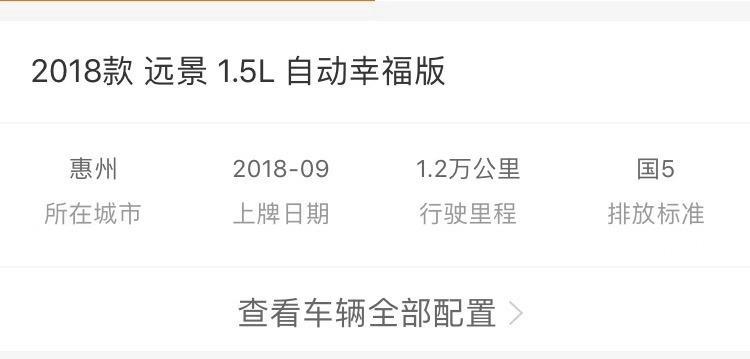 远景-这部车能卖多少钱？