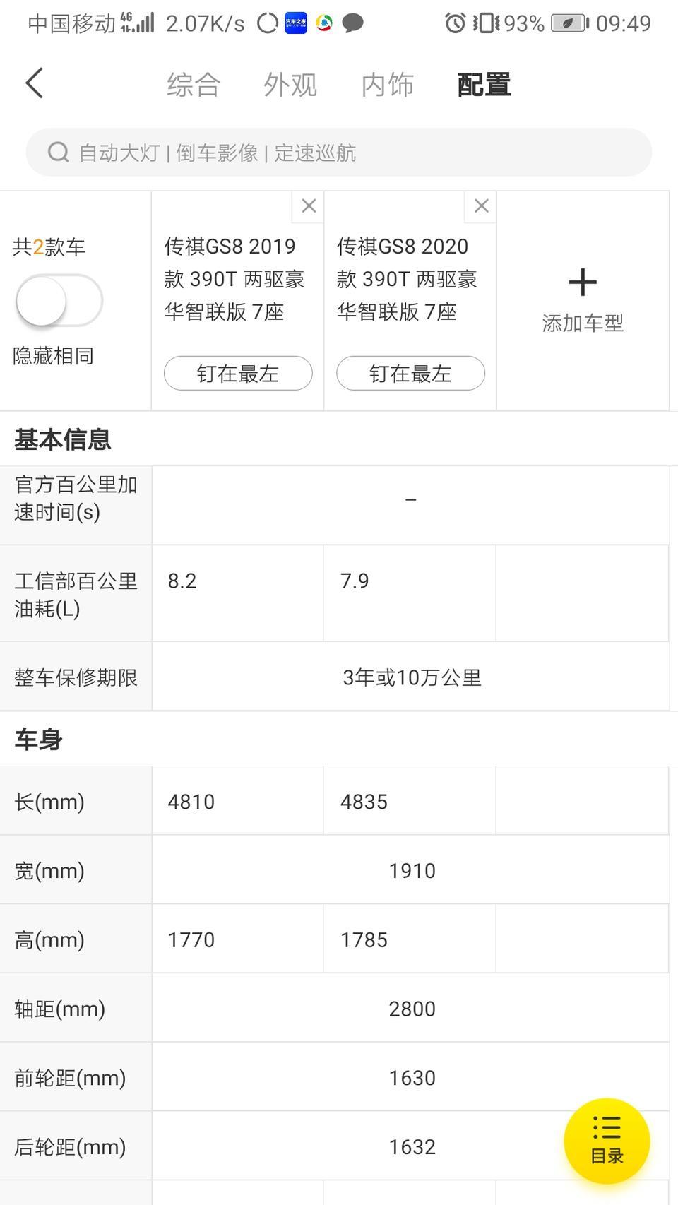 传祺gs8-为什么2019款gs8豪华智联工信部油耗比2020款gs8豪华智联油耗高0.3，同样的动力，2019款车身还短，大家知道为什么？