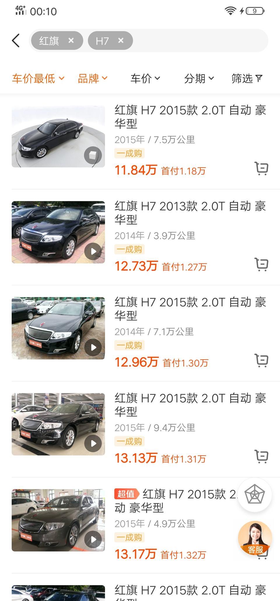 15款的红旗H7值不值得买11－13万预算，会不会特别耗油或者保养维修价格高啊各位大哥求推荐