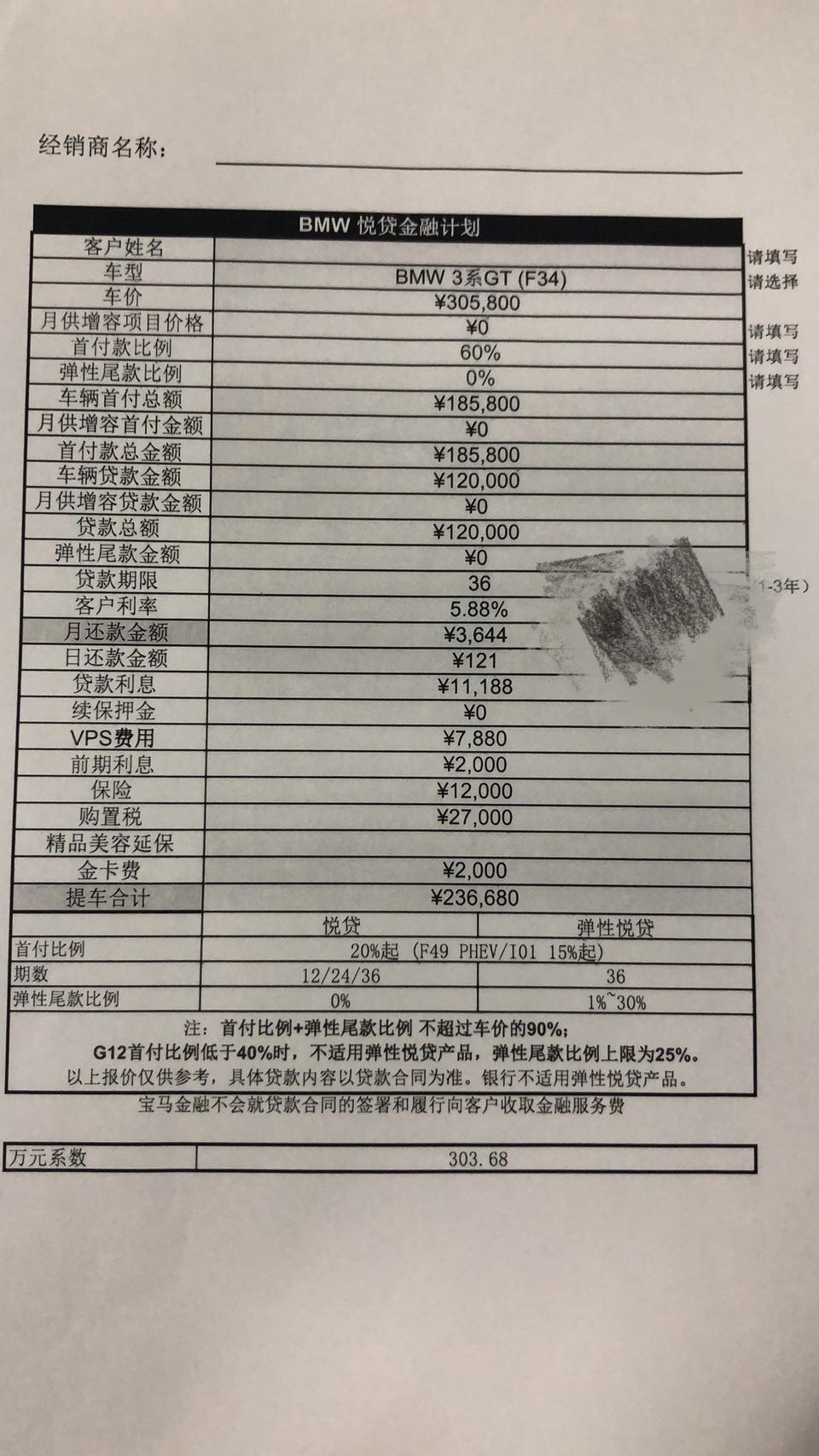 宝马3系gt-各位大神看看有啥不合理收费没？