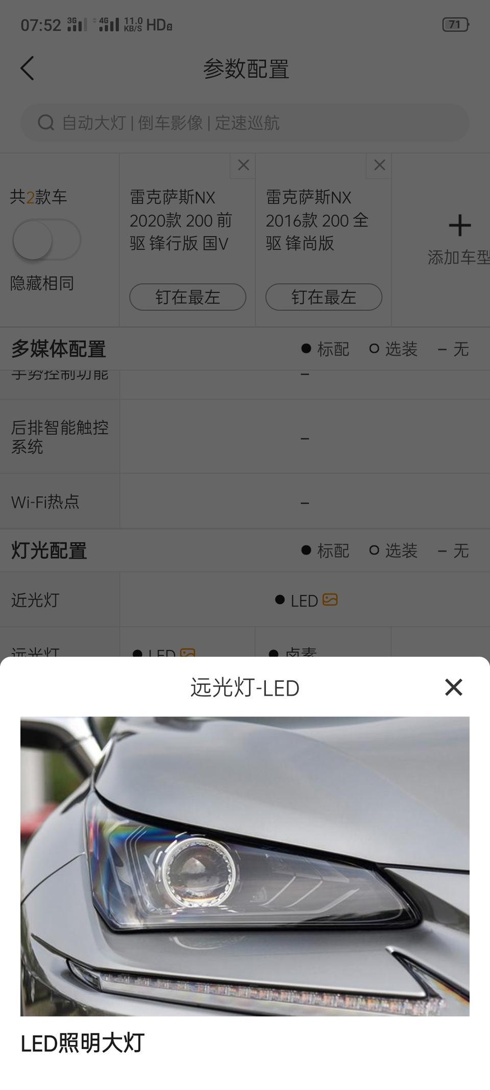 雷克萨斯nx-2016款nx200可以改装最新款nx的LED大灯吗？原车还是远光卤素大灯，太掉价了，想换，4s可以吗