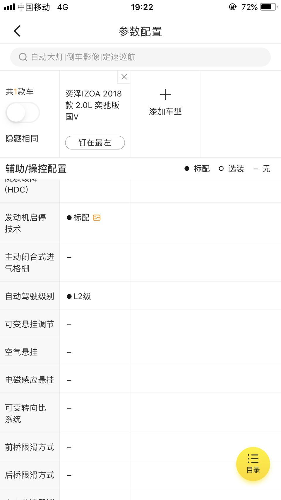 奕泽izoa-18款奕泽中配。配置上显示的L2是什么鬼，开了半年。没发现有这个功能啊，求大神解答一下。